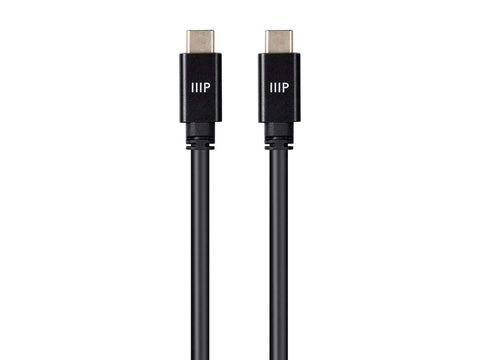 Monoprice USB C 3.2 Gen2 Cable - 1 Meter (3.3 Feet) - Black | 10Gbps, 5A, Type C, Ultra Compact, Compatible with Apple iPad/Xbox One / PS5 / Switch/Android and More