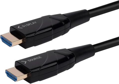 Monoprice 4K High Speed HDMI Cable - 20 Meters (65ft) Black | AOC, 18Gbps, Compatible with Blu-ray, Play Station 5, HDTV, Roku TV - SlimRun AV Series