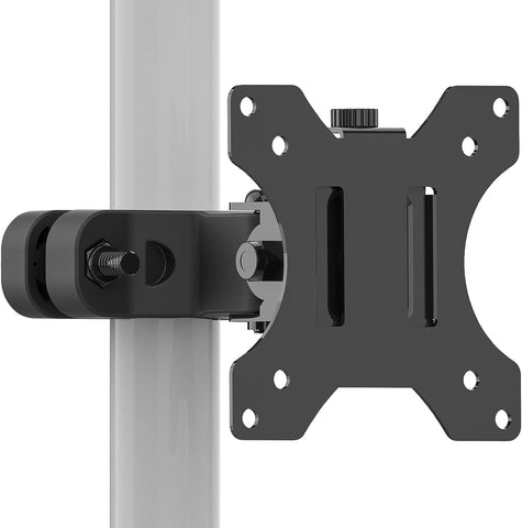 WALI Mount Plate for Universal Monitor Mounting System, Fits 1.1 to 2.4 inch Diameter Pole, Mounting Holes for 75 by 75 mm and 100 by 100mm (VES02), Black