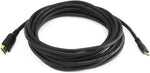 Monoprice 15ft 30AWG Standard HDMI Cable - HDMI Mini Connector to HDMI Connector - Black