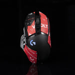 BTL Mouse Grip Tape Sticker for Logitech G502 Hero SE Handmade Non Slip Suck Sweat Bloody Red