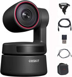 OBSBOT Tiny 4K PTZ Webcam,4K AI Powered Framing Autofocus Gesture Control HDR Video Conference Camera with 4X Zoom for Video Chat Online Meeting Online Class Live Streaming