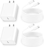 [Apple MFi Certified] iPhone 14 13 12 Fast Charger, Dorten 2Pack 20W USB-C PD Power Rapid Charger with 2Pack 6FT Type-C to Lightning Quick Charging Cord for iPhone 14 13 12 11 Pro/XS/X/SE/iPad/AirPods