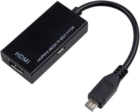 MHL to HDMI Cable Adapter Micro USB to HDMI 1080P Video Graphic Converter with Video Audio Output for Samsung Galaxy S3 S4 S5, Note 2 3 4, Galaxy Tab 3, Tab S, Tab Pro etc Phones with MHL Function