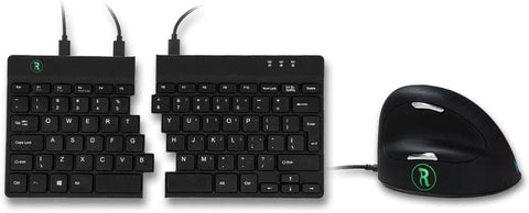 R-Go Tools Premium Combo Ergonomic Break Mouse and Split Keyboard - (QWERTY (US) / Wired/Windows, Linux)