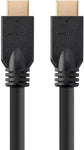 Monoprice HDMI Cable - 15 Feet - Black (3 Pack) No Logo, High Speed, 4K@60Hz, HDR, 18Gbps, YCbCr 4:4:4, 26AWG, CL2, Compatible with UHD TV and More - Commercial Series