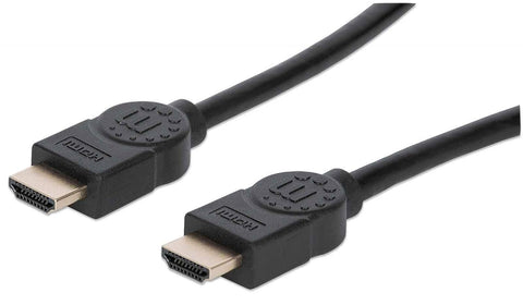 Manhattan - Certified Premium High Speed HDMI Cable with Ethernet 4K@60Hz UHD, HEC, ARC, 3D, 18 Gbps Bandwidth, HDMI Male to Male, Shielded, Gold Plated Contacet 5 m (15 ft.), Black 355360