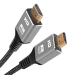 4K HDMI Cable, High-Speed HDMI 2.0 Cable 18Gbps, Supports 4K HDR 60Hz 3D 2160P 1080P HDCP 2.2 ARC, Compatible with TV Box, Monitor, Game Console, PS4, PS3, X-Box, Projector, PC, 6.6ft