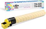 MADE IN USA TONER Compatible Replacement for use in Konica Minolta TN328Y, TN626Y, bizhub C250i, C300i, C360i, (Yellow, 1 Cartridge)