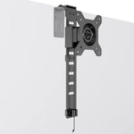 JOY worker Cubicle Monitor Mount, Height Adjustable Hanging Monitor Mount, 13"-34" Cubicle Monitor Hanger, Monitor Bracket with VESA Mount 75*75/100*100mm, Clamp Hook Top Holds Up to 17.6 lbs, Black