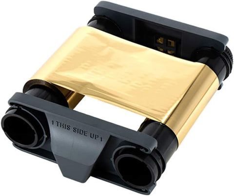 Compatible CBGR0500GL Gold Ribbon Tape for Evolis Badgy 100 Badgy 200 Printers 500 Images