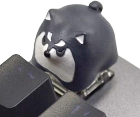 Kelendle Personalized Cute Dog Resin Keycap OEM Profile Keycap Esc Keycap for Mechanical Keyboard MX Switch R4 (Black)