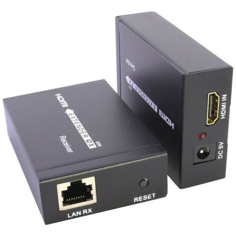 JacobsParts HDMI Extender up to 200ft Over Cat5 Cat6 Ethernet Network LAN Cable 60m 1080P