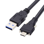 chenyang CY USB Panel Mount Cable USB C to USB Data Cable USB 3.1 Type-C Dual Screw Locking to Standard USB3.0 Data Cable