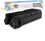 MADE IN USA TONER Compatible Replacement for Kyocera TK-6727, Copystar TK-6729, 7002i, 7003i, 8002i, 8003i, 9002i (Black, 1 Cartridge)