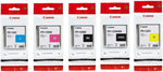 PFI120 Canon Genuine Pfi-120 5 Pack Set of 5 Colors Ink Tanks 1 of Each Pfi120MBK, Pfi120BK , Pfi120C , Pfi120Y , Pfi120M by Canon + InkSAVER™ Microfiber LCD Screen Cleaning Cloth