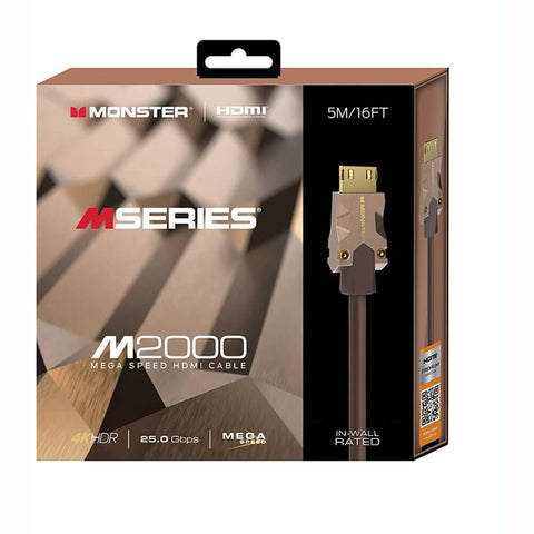 Monacor Monster MSERIES M2000,HDMI 5M,25GBPS, 16 feet