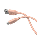 ??? CIO Soft Silicone Cable USB-A to USB-C Cable Supports Quick Charge QC 3.0, 2.4A for Xperia Galaxy Android, SL30000-AC (1m, Pink)