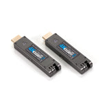 Wekuant Mini 4K Uncompressed HDMI Over Fiber Optic Extender, 4Kx2K 30Hz Optical Transceiver, LC simplex Fiber, Singlemode up to 3280FT/1000M, Multimode 980FT/300m. Compact Design, A Pair.