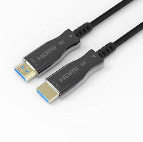 J-Tech Digital 8K HDMI 2.1 Fiber Cable 10M 32.8 FT Ultra High Speed 48 Gbps 4K @ 120Hz | 8K @ 60Hz Compatible with PS5 Xbox ROKU [JTECH-FCAB108K]