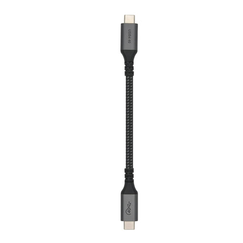 Vebner 6-Inch Extra Short USB4 Cable - 40Gbps Supports 100W (20V, 5A) Charging - Compatible with Thunderbolt 3 and USB-C (1-Pack)