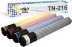 MADE IN USA TONER Compatible Replacement for use in Konica Minolta TN216, TN319, bizhub C220,C280,C360 (Black,Cyan,Yellow,Magenta, 4 cartridges)