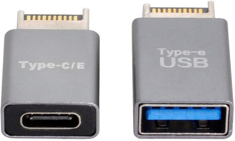 chenyang CY USB 3.0 Type-A & USB-C Type-C Female to USB 3.1 Type-E Male Front Panel Header Motherboard Extension Data Adapter