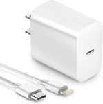 iPhone Fast Charger, 20W PD USB C Wall Charger with 5FT USB C to Lightning Cable MFi Certified, Compatible with iPhone 14/13/12/11 /XS Max/XR, iPad Pro and More