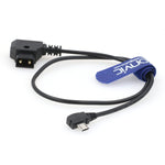 Eonvic P-tap D-tap to Micro USB 90 Degree Right Angle Motor Power Cable for Tilta Nucleus Nano Motor