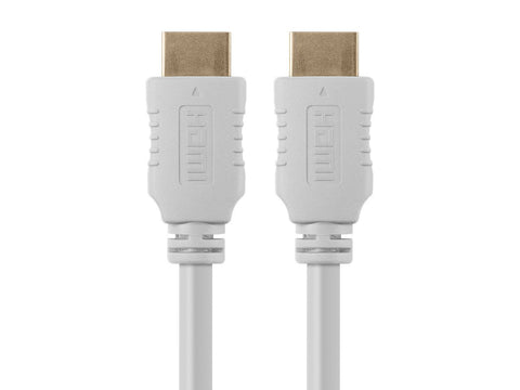 Monoprice HDMI High Speed Cable - 10 Feet - White, 4K@60Hz, HDR, 18Gbps, YUV 4:4:4, 28AWG - Select Series