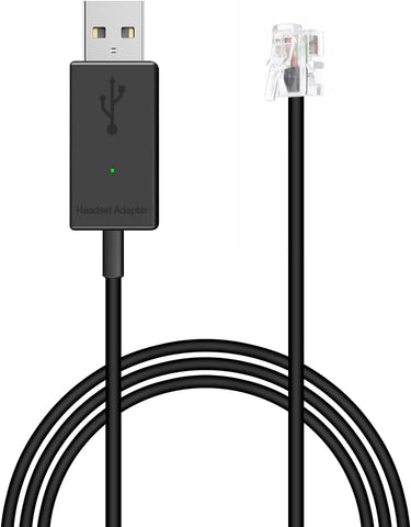 VoiceJoy A12 RJ9 to USB Cable for Jabra pro900,pro920,pro925,pro930,pro935