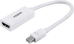 PHILIPS Accessories Mini DisplayPort to HDMI Adapter, Unidirectional, Audio and Video, Full HD 1080p, 4K Ultra HD @ 30Hz, Slim Compact Portable Design, SWV9200F/27, White