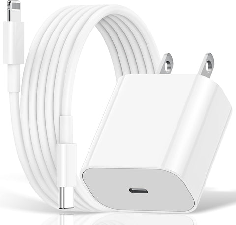 for iPhone14 13Fast Charger, Usbc Apple 20w Power Adapter Cube Fast Charging Block,USB-C Wall Plug Box+?Apple MFI Certified? USB C Lightning Cable Cord 10ft for iPhone14/13 Pro/12 Mini/12 Pro Max/11