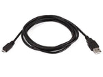 Monoprice USB Type-A to Micro Type-B 2.0 Cable - Black - 6 Feet (5-Pack) 5-Pin 28/28AWG, for Smartphones and Tablets