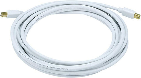 Monoprice Mini DisplayPort Cable - 15 Feet - White | Gold Plated, 32AWG, Pure Copper Conductors