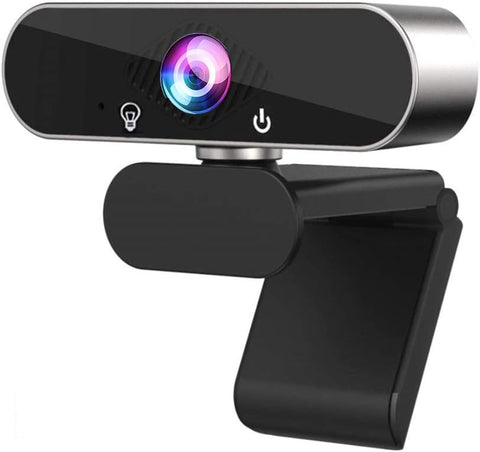 PANASIGN Webcam with Microphone,Webcam for Video Calling & Recording Video Conference/Online Teaching/Business Meeting Compatible with Computer Desktop Laptop Plug and Play USB Camera for YouTube