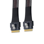 chenyang CY SFF-8654 8i 74pin Host Male to SFF-8654 74Pin Male PCI-E Slimline SAS 4.0 Target Cable 50cm