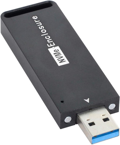 Cablecc USB 3.1 Gen2 10Gbps to NVME PCI-E M-Key Solid State Drive External Enclosure 2230/2242mm