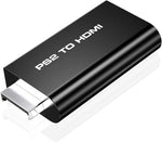 REDLUX PS2 to HDMI Converter, PS2 to HDMI Video Converter 720p/ 1080p with 3.5mm Audio Cable for HDTV HDMI Monitor, Supports All PS2 Display Modes