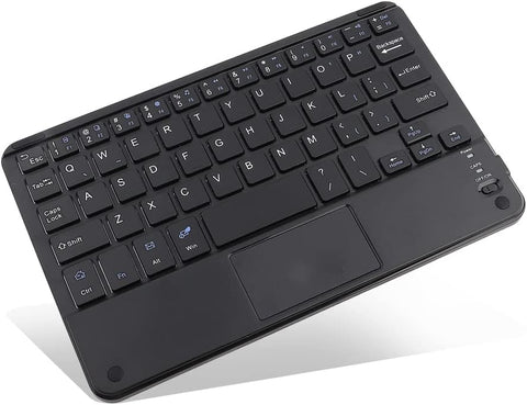 Bluetooth Keyboard, Portable 8inch Ultra-Slim Wireless Bluetooth Keyboard with Touchpad for Tablet/Smartphone/PC/Desktop, Compatible for Windows, for Android, for iOS