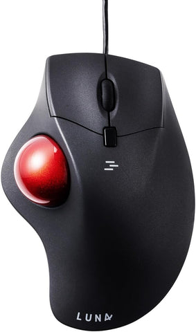 SANWA Wired Ergonomic Trackball Mouse, Optical Rollerball Mice, Programmable Silent Buttons, 40mm Trackball, 600/800/1200/1600 Adjustable DPI, Compatible with MacBook, Laptop, Windows, macOS