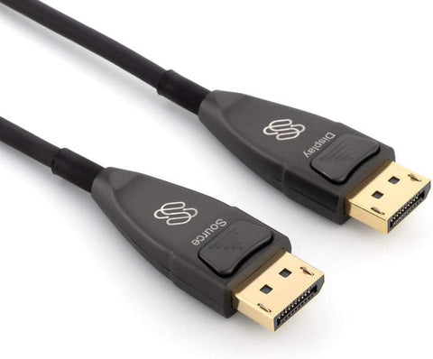 Sewell Light-Link DisplayPort Cable, 100 ft 4K @ 120Hz, 8K @ 60Hz, DP 1.4, HDR, HDCP 2