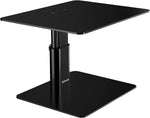 GOKEDA Monitor Stand Riser, Metal Adjustable Height Desk Organizer Stand Compatible with Laptop, Computer, Display, iMac, TV, PC, Desktop and All-Screen Display for Office & Home (Up to 15KG)