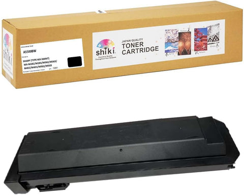 SHIKI Compatible Toner Cartridge for Sharp (Black and White) MX M282/283/362/363/452/453/502/503 (MX 500NT/GT) UV Version 40,000 Pages. Estimated Print Yield May Vary depending on Usage.