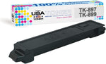 MADE IN USA TONER Compatible Replacement for Kyocera TK-897k Ecosys FS C8520, FS C8525, TASKalfa 205c, 255c, Copystar TK-899k (Black, 1 Cartridge)