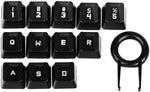 yue Performance Gaming keycaps Replacement for Romer-G Switch Logitech G310 G413 G613 G810 K840 G910 Mechanical Keyboard (Bump 12 Keys, Black)