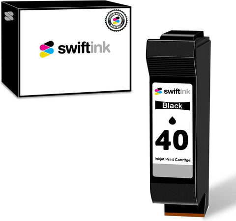 Compatible Black Ink Cartridge Replacement for HP 51640A (HP 40)