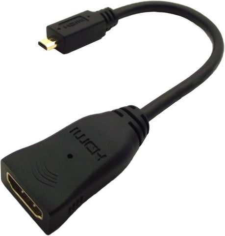 Accell Micro HDMI (HDMI-D Male) to HDMI (Female) Adapter - Resolutions up to 1920x1080 Full HD