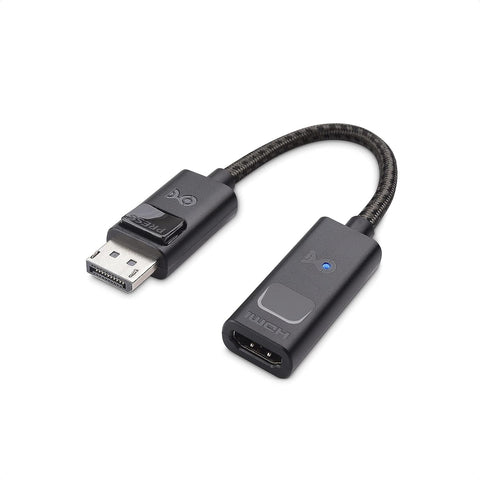 Cable Matters 8K DisplayPort 1.4 to HDMI 2.1 Adapter with 4K 120Hz or 8K 60Hz, Unidirectional DisplayPort to HDMI 2.1 Cable Adapter in Black, Support for RTX 3080/3090, RX 6800/6900 and More