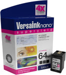 VersaInk-Nano HP 64 MS MICR Black Ink Cartridge for Check Printing